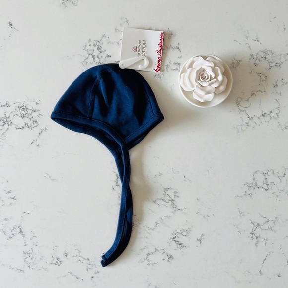 Hanna Andersson BA Solid Navy blue Pilot Cap - Picture 2 of 9